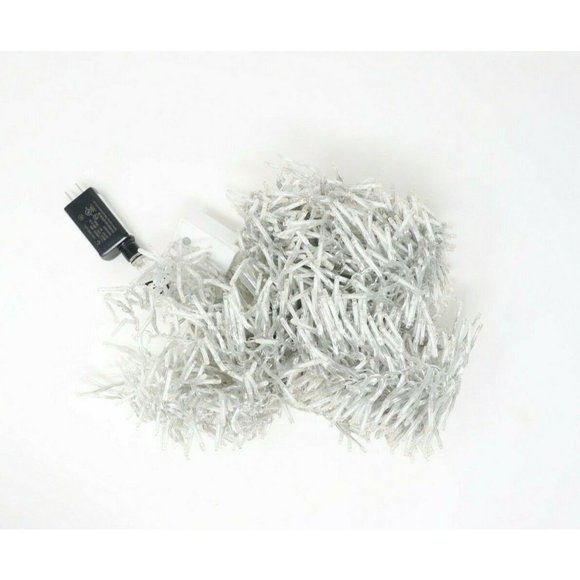 1300 Warm White LED Lights on 44ft CLEAR WIRE w/Remote Christmas Cluster Garland - Picture 9 of 12